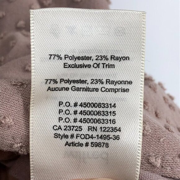 Aritzia Wilfred Blush Pink Anvers Jacquard Knit Open Back Short Sleeve T-Shirt S - Picture 8 of 15